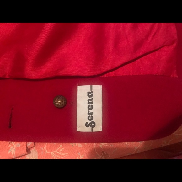 Vintage Wool & Cashmere Serena Ruby Red Jacket 8 - Picture 5 of 6